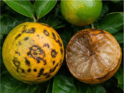 Fotografía real de Antracnosis y aguado del fruto