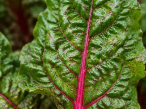 Fotografía real de Cercospora de la acelga