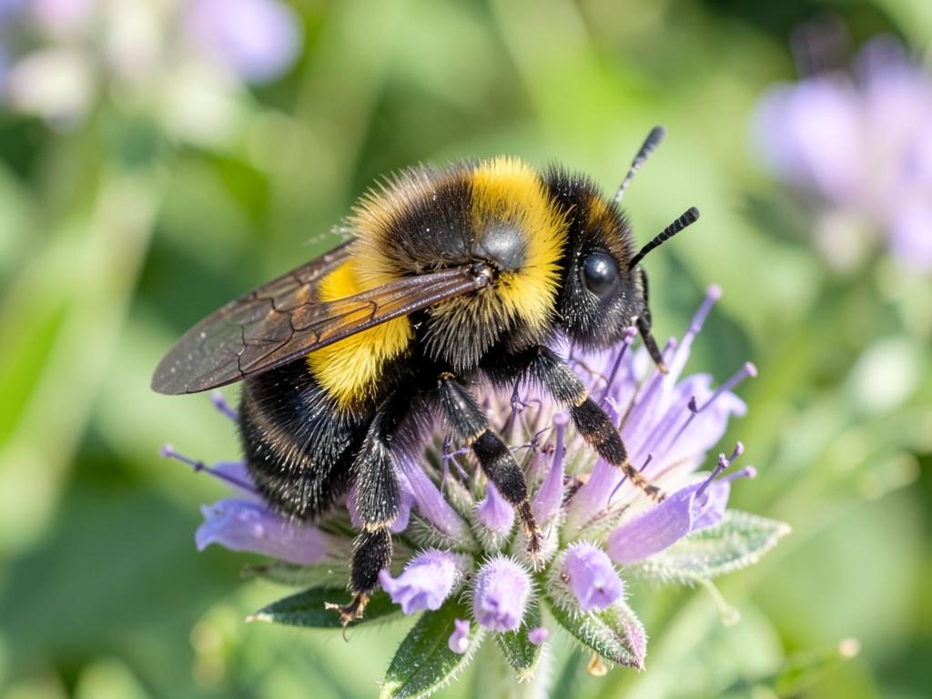 Abejorro (Bombus terrestris), insecto benéfico