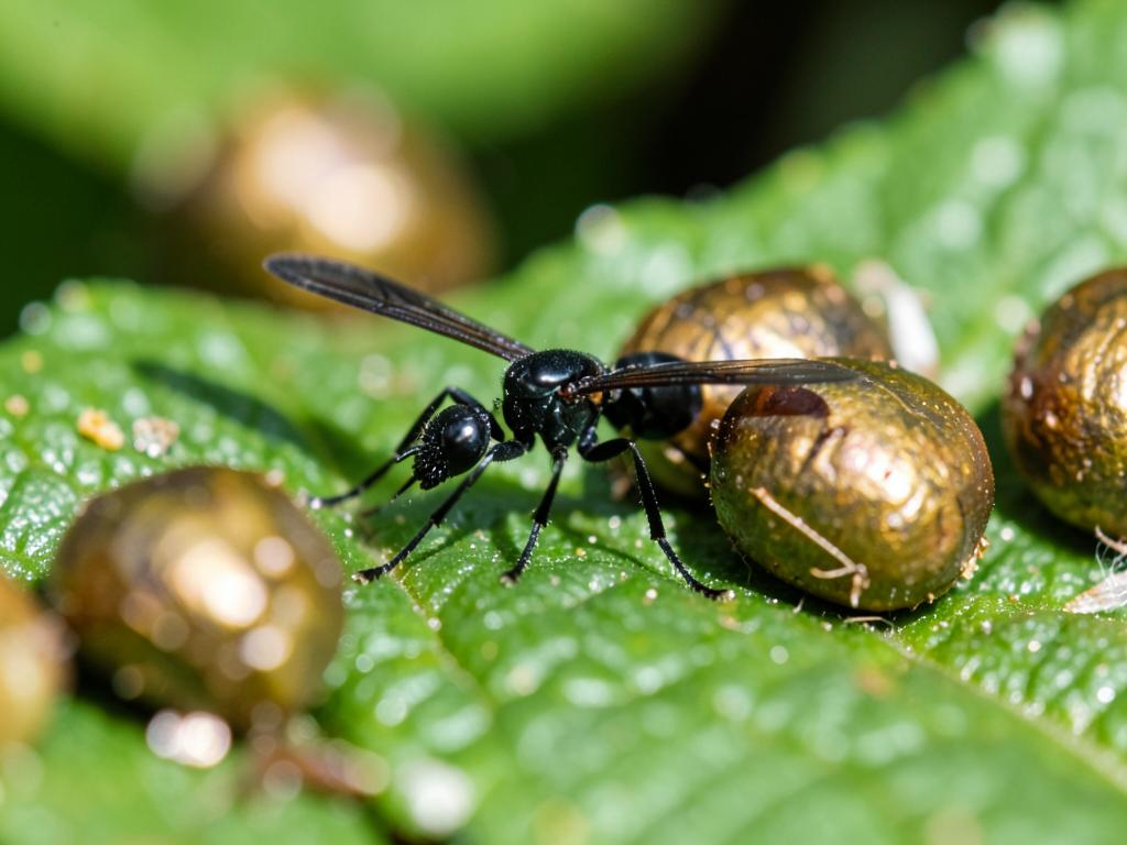 Avispa Aphidius (Aphidius colemani), insecto benéfico