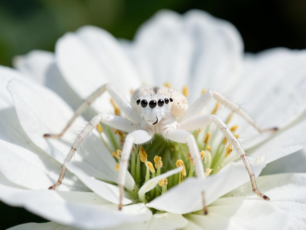 Araña cangrejo (Thomisidae), insecto benéfico