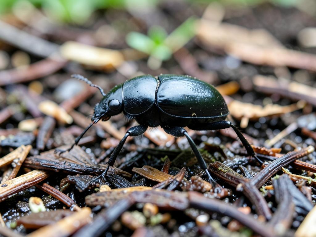 Escarabajo carábido (Carabidae), insecto benéfico