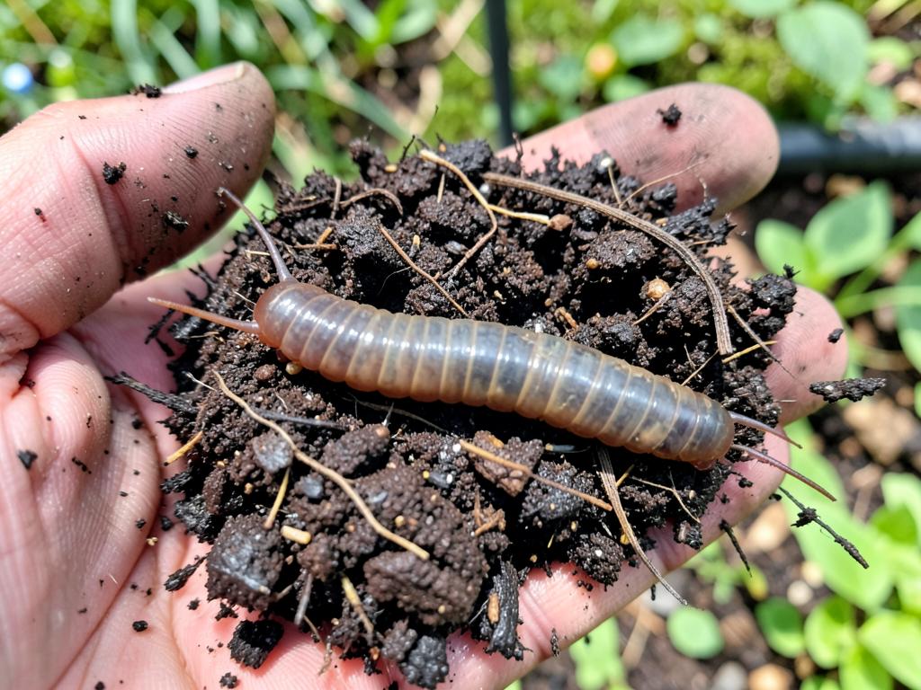 Lombriz de tierra (Eisenia fetida / Lumbricus), insecto benéfico