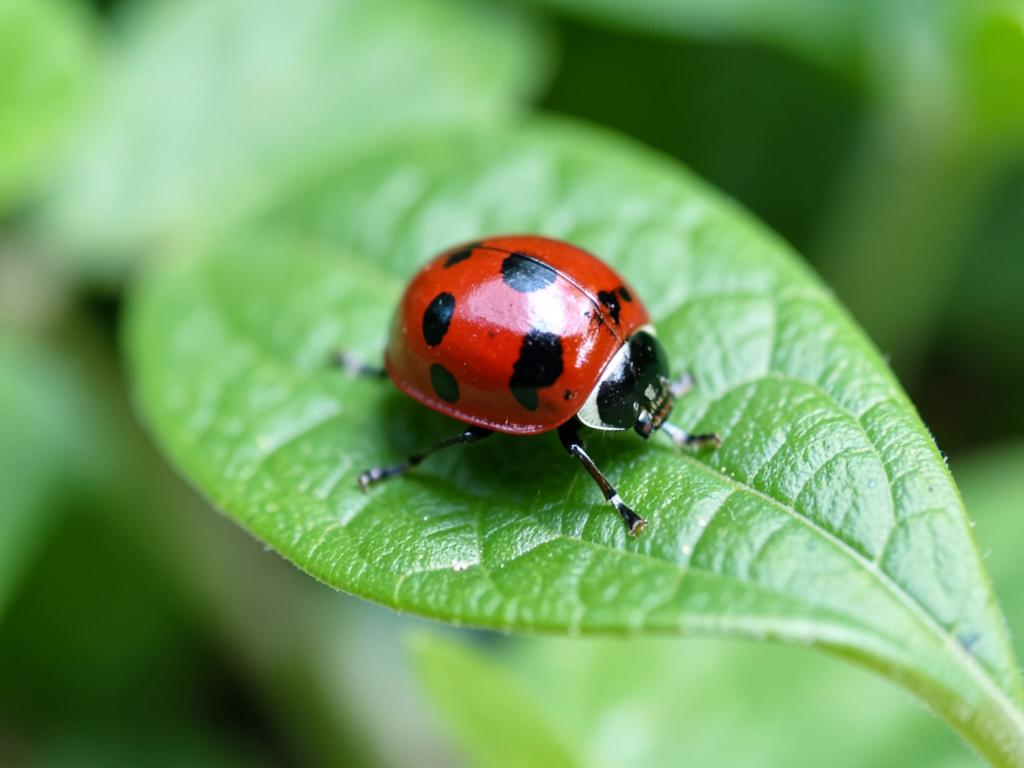 Mariquita (Coccinella septempunctata), insecto benéfico