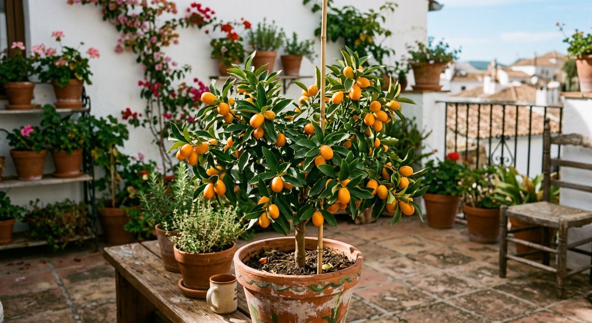 Ilustración botánica de Kumquat