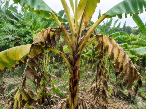 Fotografía real de Mal de Panamá (Fusarium)