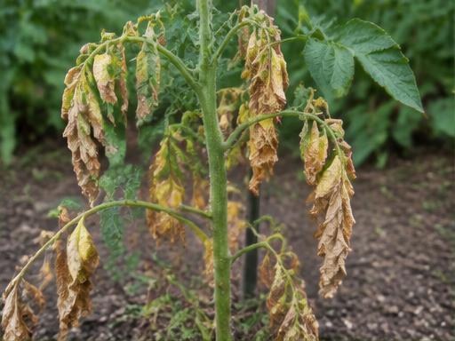 Fotografía real de Marchitez por Fusarium
