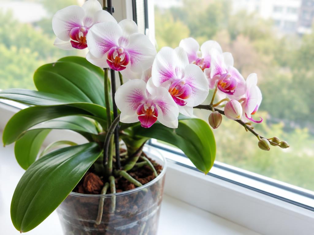 Ilustración botánica de Orquídea Phalaenopsis