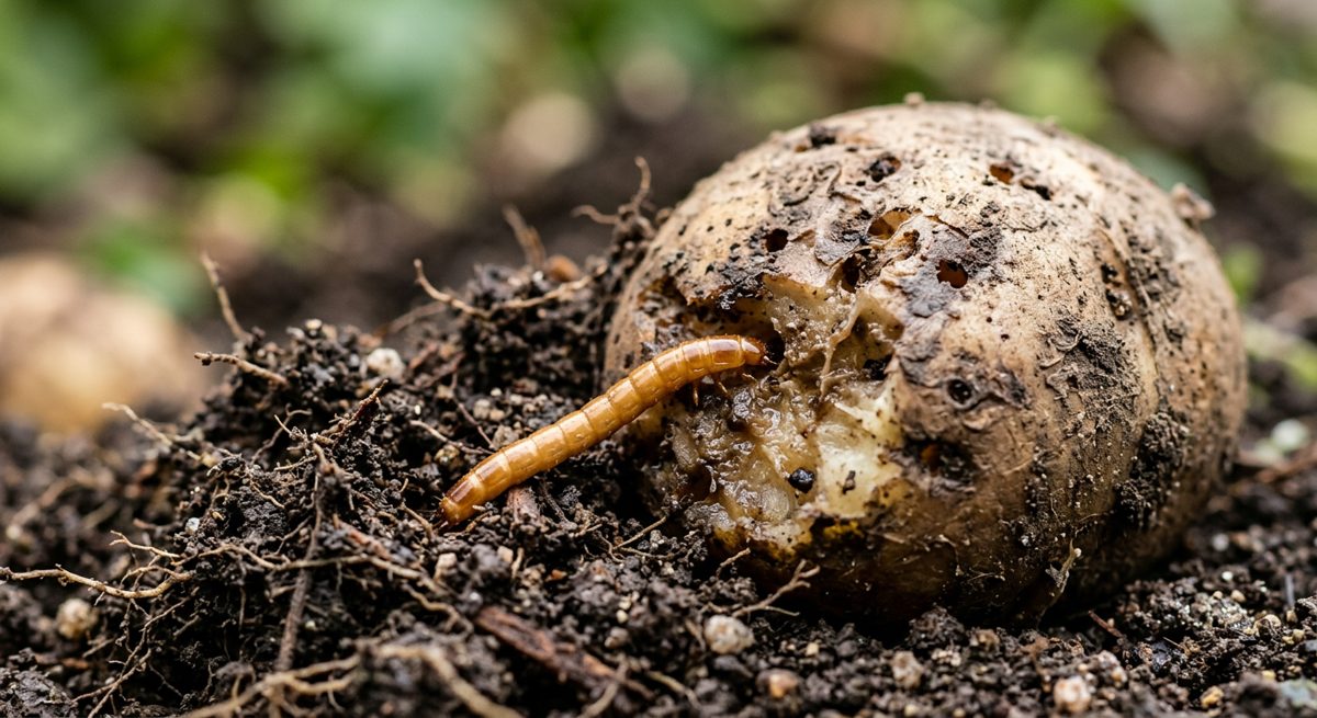Gusano de alambre y nematodos: plaga del huerto