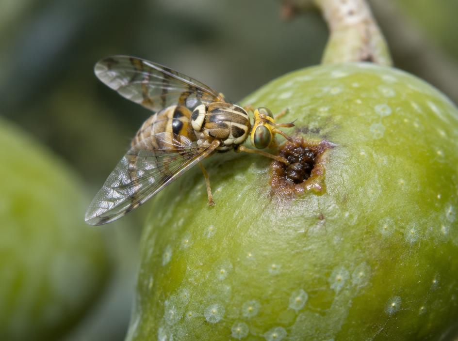 Fotografía realista de Mosca del olivo