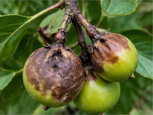 Fotografía real de Pudrición del cuello y del fruto