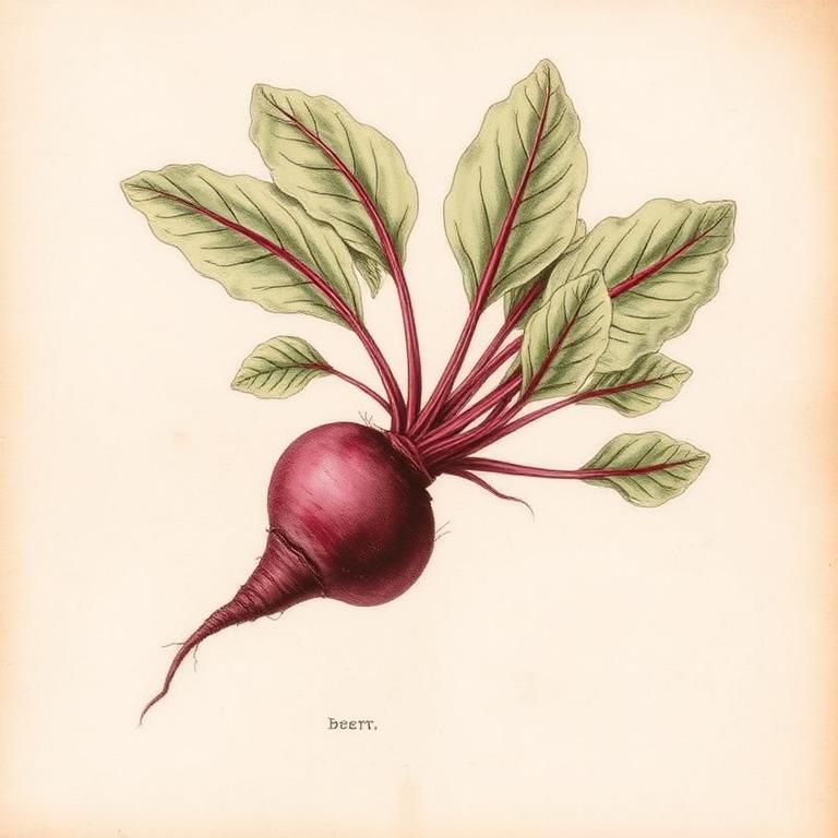 Ilustración botánica de Remolacha