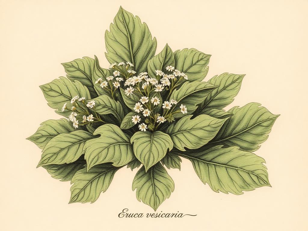 Ilustración botánica de Rúcula