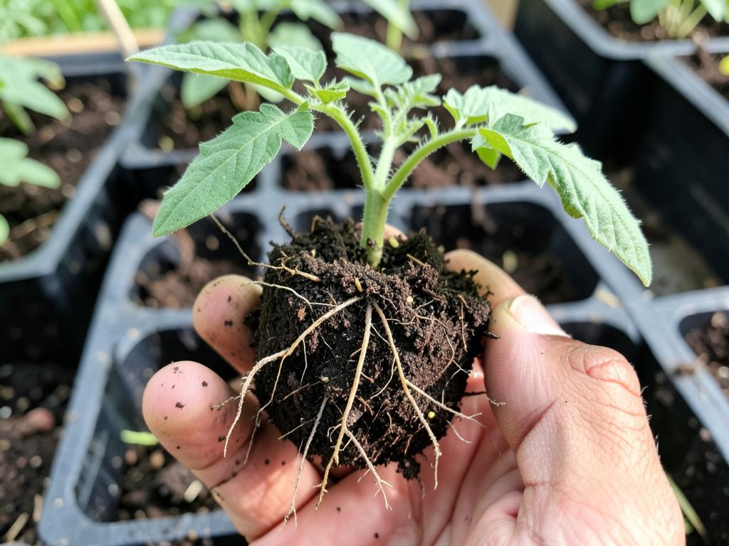 Trasplante sin estrés: paso 3, Saca con tierra