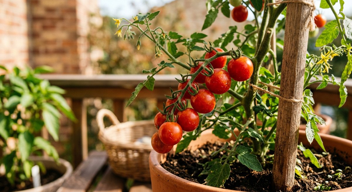 Ilustración botánica de Tomate cherry